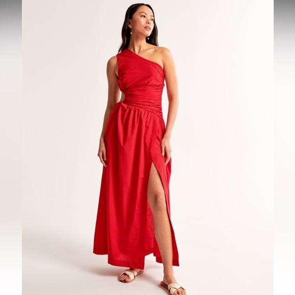 Abercrombie & Fitch One Shoulder Cutout Maxi Dress Size XS - Picture 4 of 4